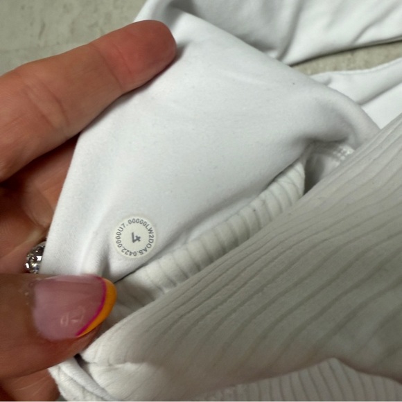 Lululemon Align bra ribbed white reversible - Picture 8 of 11